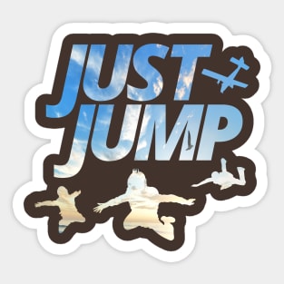 Sky Diving Just jump Sky Diver Sky silhouettes Sticker